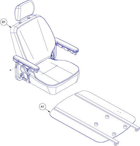 Pride Raptor (R3-1700) - Seat