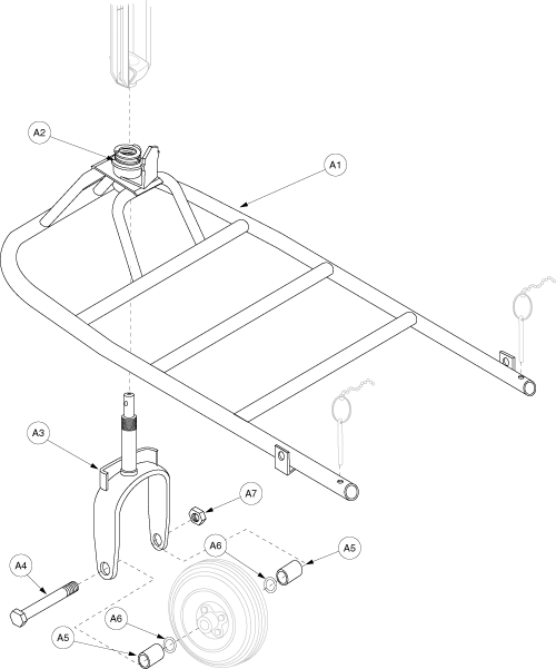 Pride Sidekick (SC200) - Front Frame - Sk-93800 - Sub