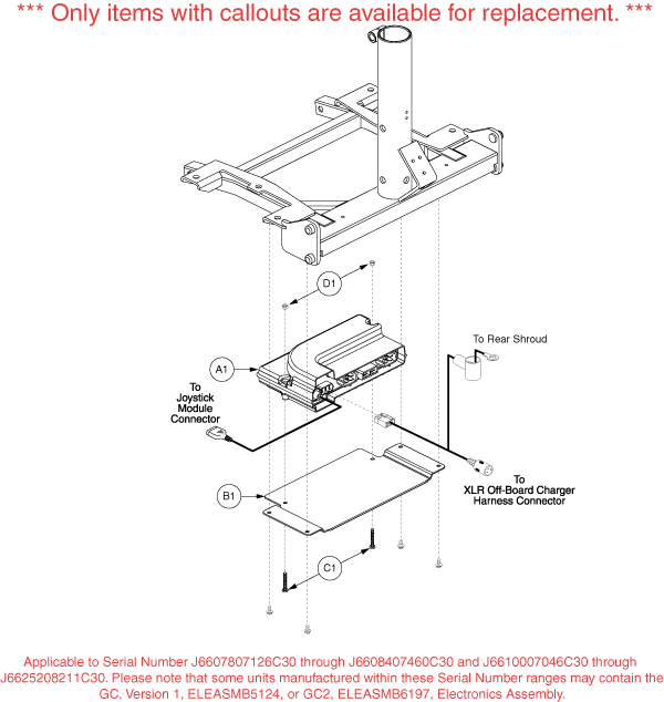 Go-Go Go-Chair - Electronics / Modules - Gc 2 - Version 2, Includes X L R Offboard Charger Harness
