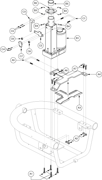 Jazzy 1103 Ultra - Towers / Mounts / Actuators - Actuators - Universal Seat