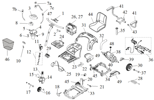Drive Medical Phoenix HD 3 Parts Diagram