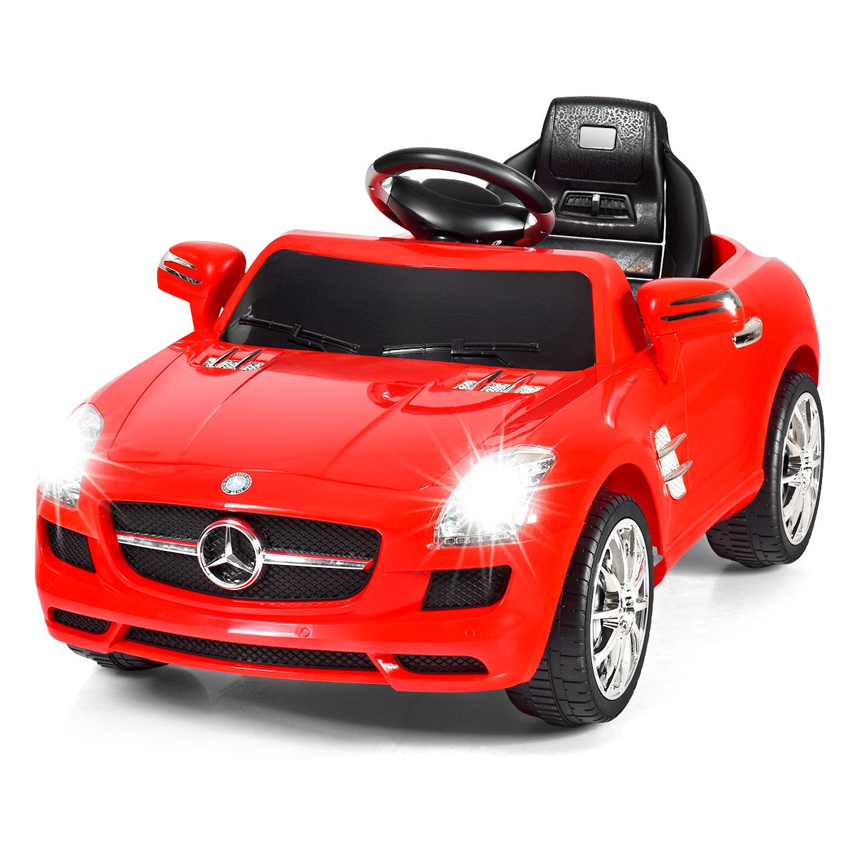 Costway 6V Licensed Mercedes Benz SLS Kids RC Ride on Car