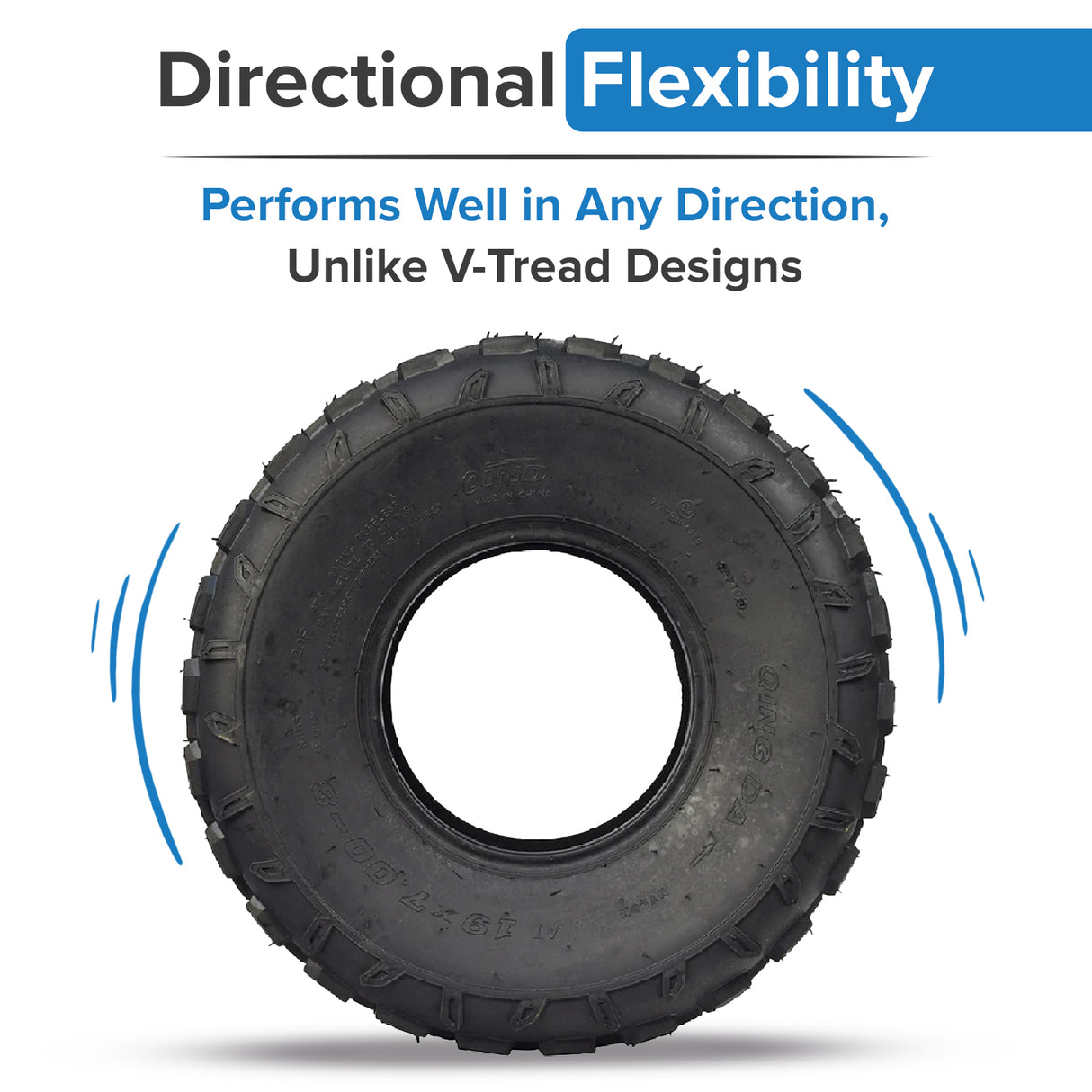 19x7.00-8 Knobby Tire with P315 Tread for Baja Mini Bikes MB165 & MB200