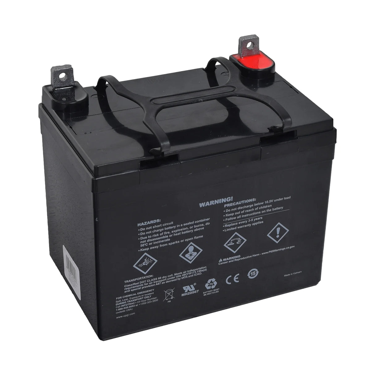 12 Volt U1 Battery for the Pride Victory Platinum (SC710PLA)