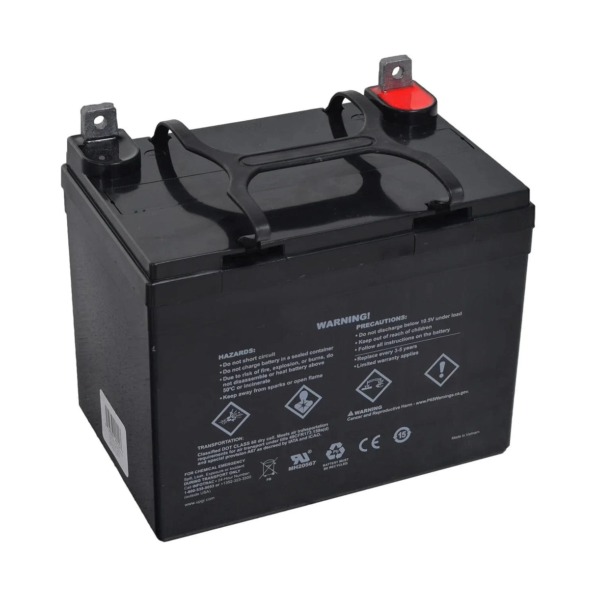 12 Volt U1 Battery for the Pride Victory Platinum (SC710PLA)