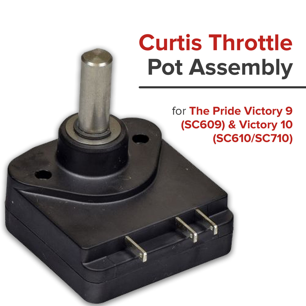 5K Self Centering Throttle Pot (Throttle Potentiometer) for Ranger Mobility Scooters (ELEASMB5228)