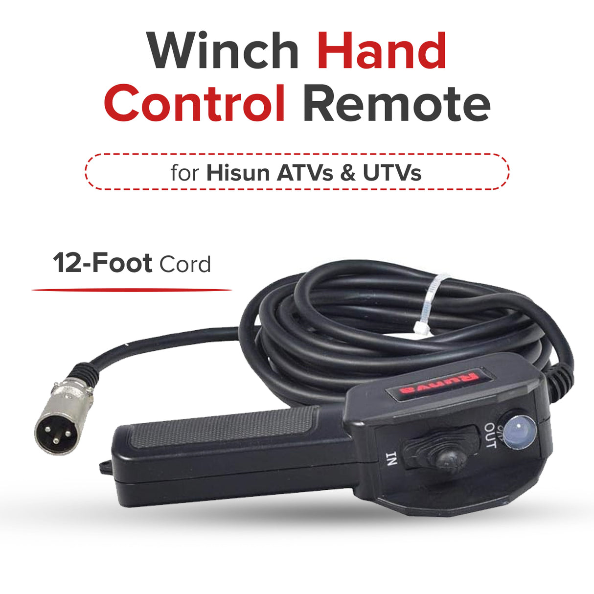 Runva Winch Hand Control Remote for Hisun ATVs & UTVs