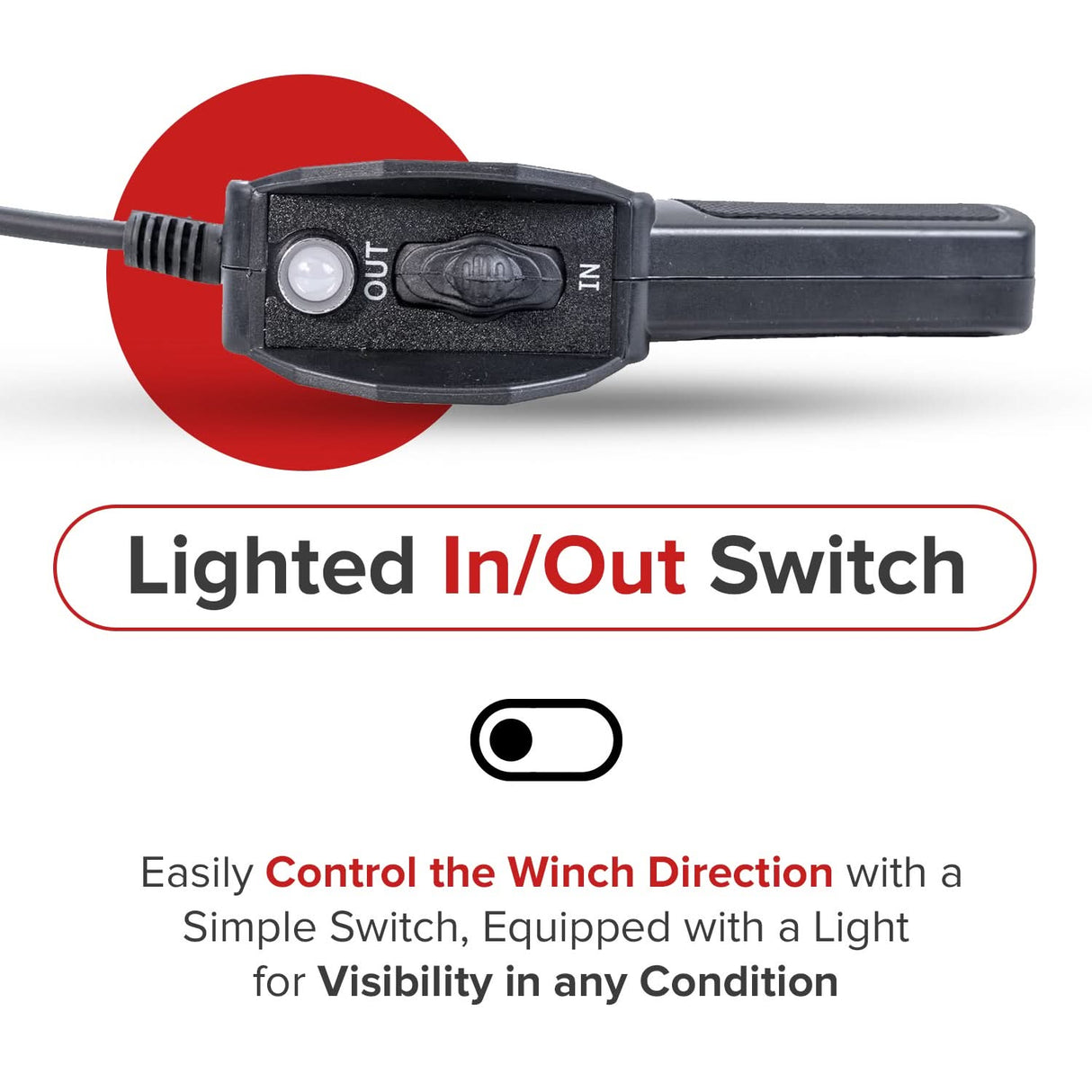 Runva Winch Hand Control Remote for Hisun ATVs & UTVs