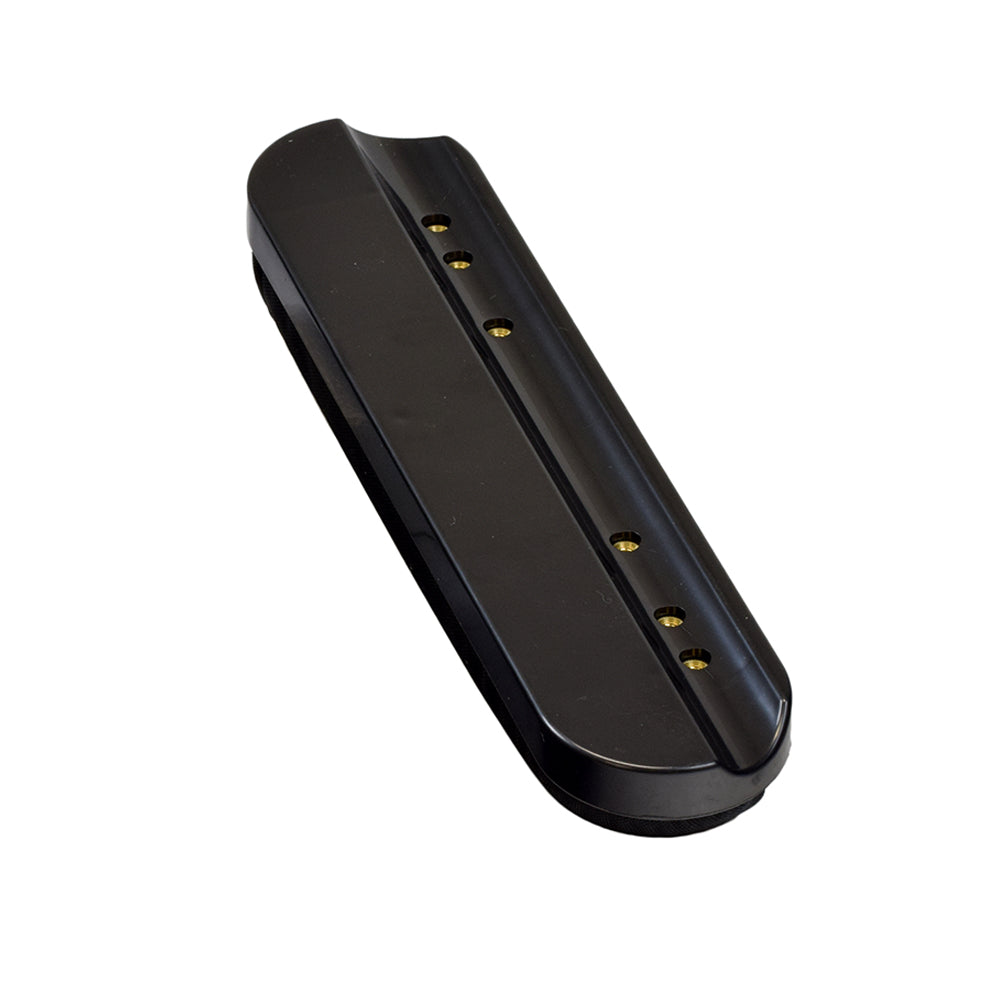 10 Padded Black Nylon Armrest for Mobility Scooters (Set of 2) featuring a black rectangular design with multiple mounting holes for easy attachment.