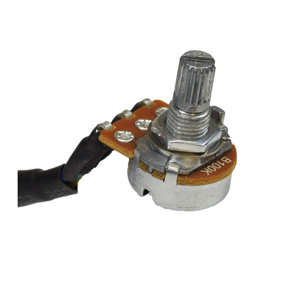 100K Ohm Speed Potentiometer (Speed Pot) for Pride Legend 4 (CRM3400)/Craftmatic Comfort Coach (CRM3001/3401), close-up view showing a metal knob and electrical components.