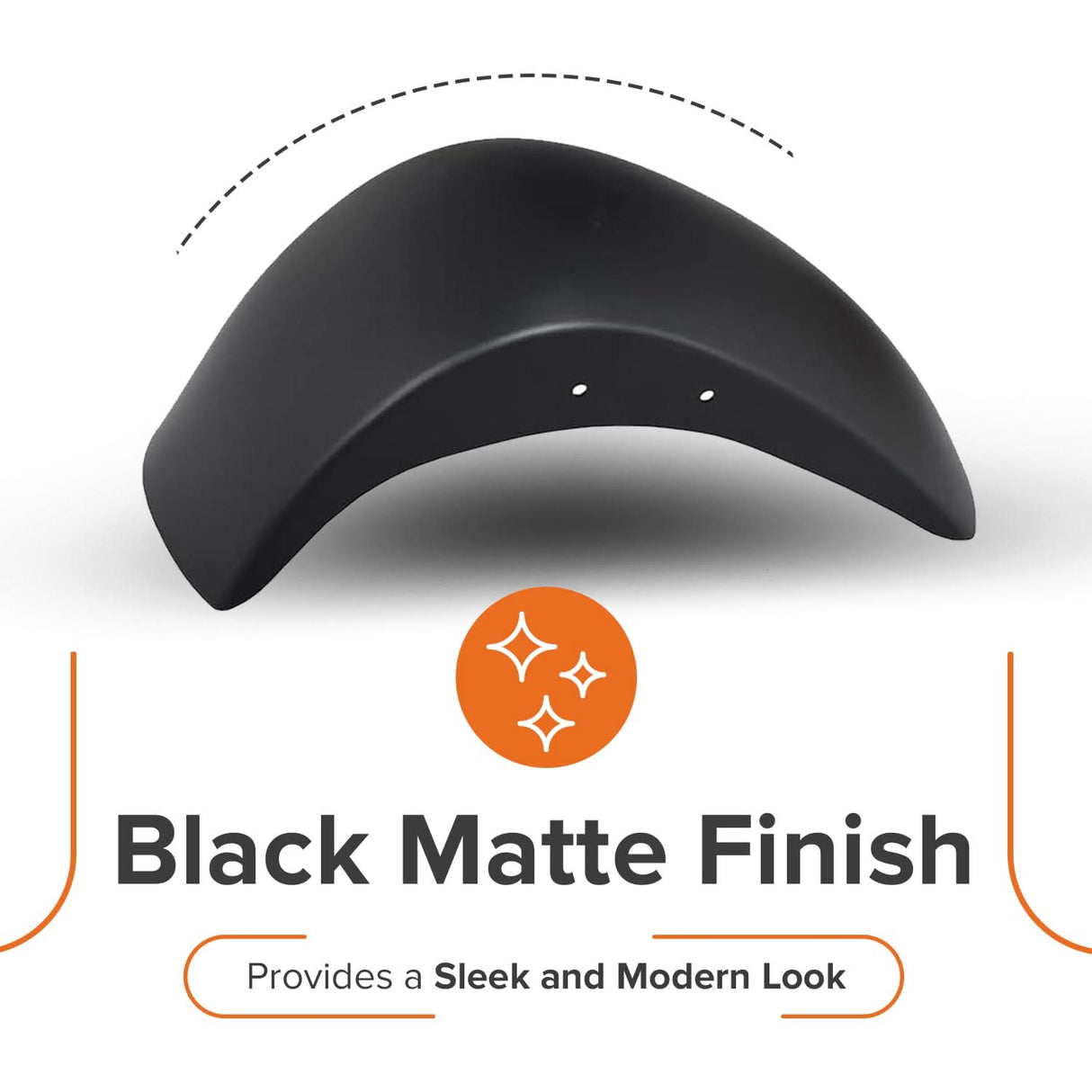 Black Front Fender for the Coleman RB100 105cc Mini Bike