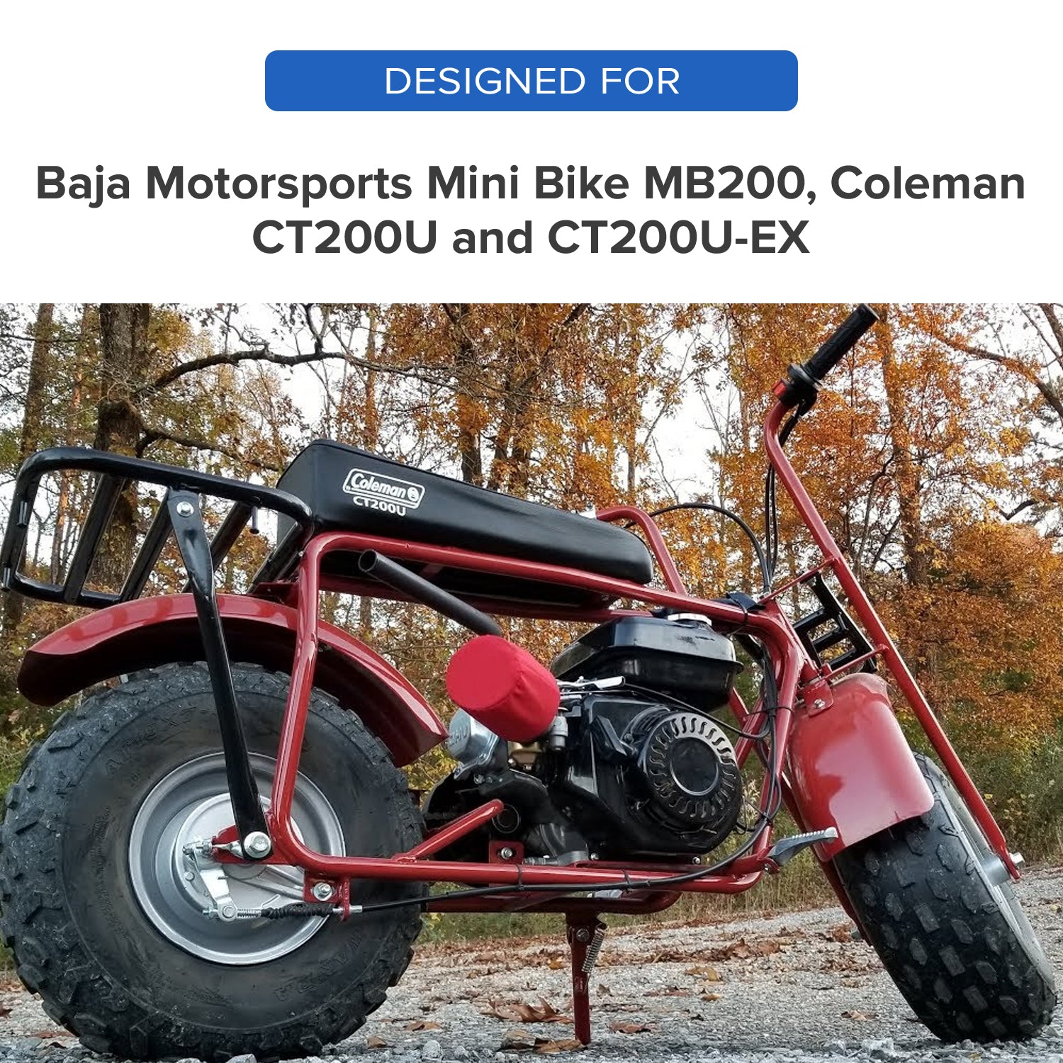 Jackshaft Threaded Shaft for the Coleman CT200U Trail & CT200U-EX Mini Bikes