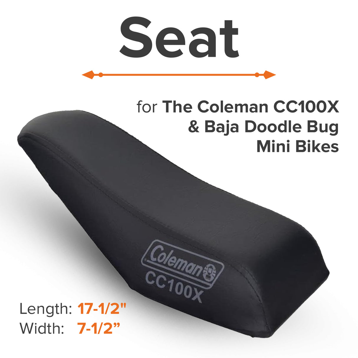 Seat for Coleman CC100X & Baja Doodle Bug Mini Bikes
