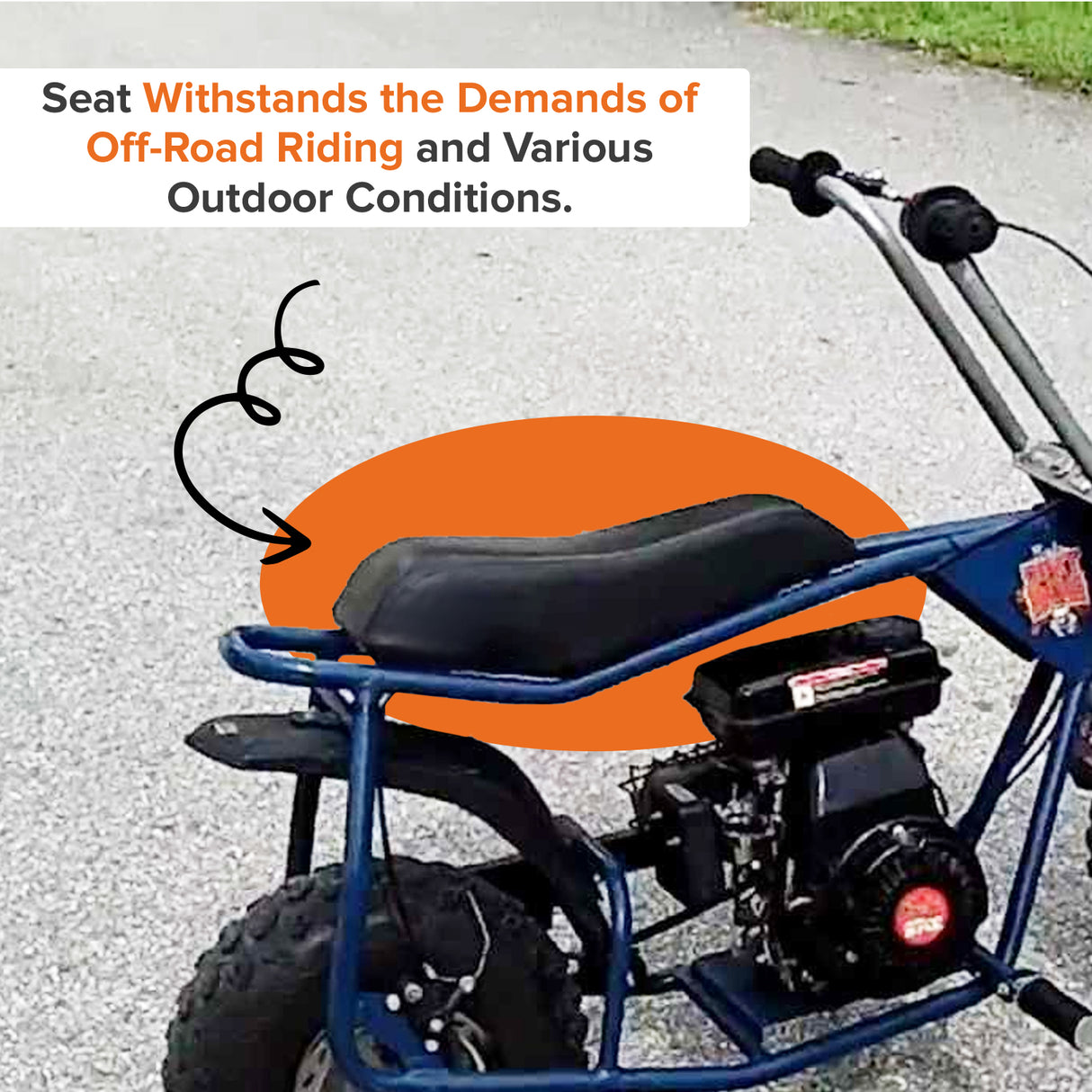 Seat for Coleman CC100X & Baja Doodle Bug Mini Bikes