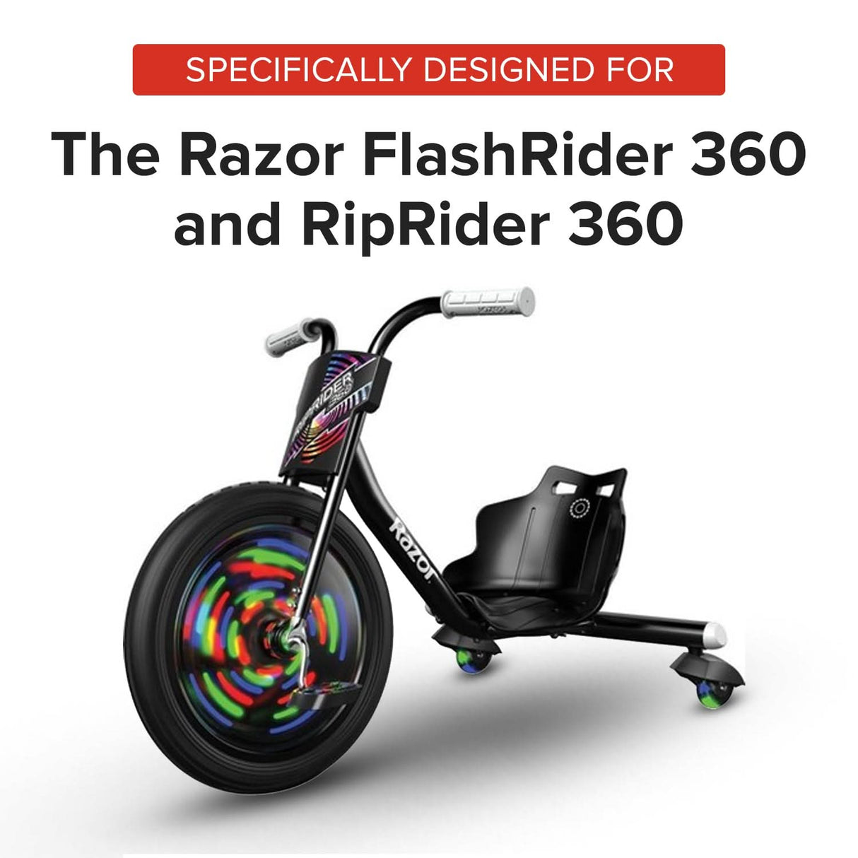 76 mm Wheels for the Razor FlashRider 360 and RipRider 360 (Set of 2)