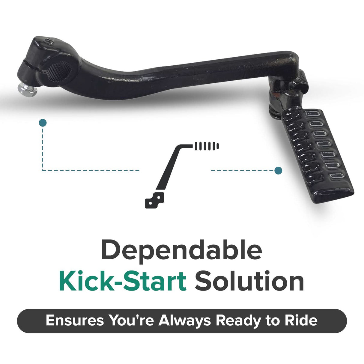 Kick Start Arm Assembly for 50cc 139QMB Scooters