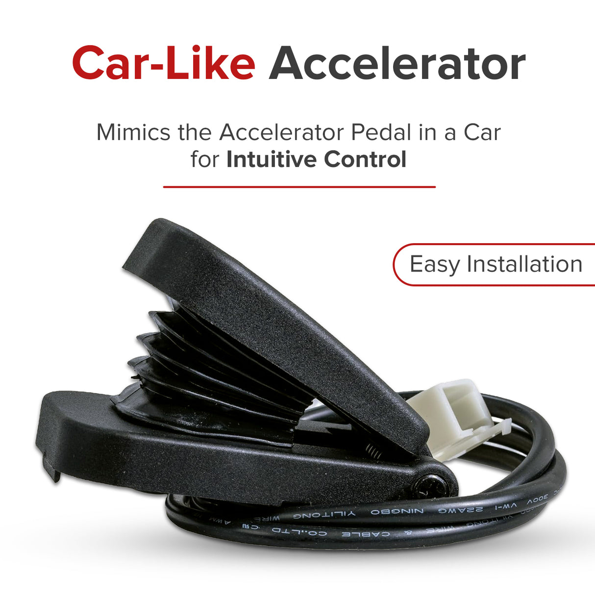 Foot Pedal Throttle for the Razor Crazy Cart XL (Versions 1+)