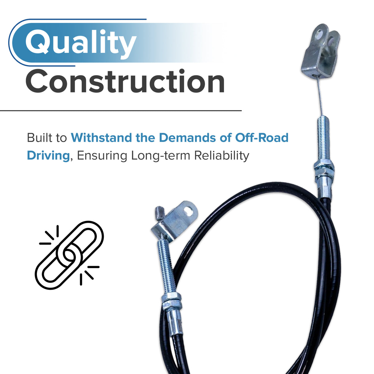 38" Shift Cable for 110cc & 125cc Go-Karts & Dune Buggies
