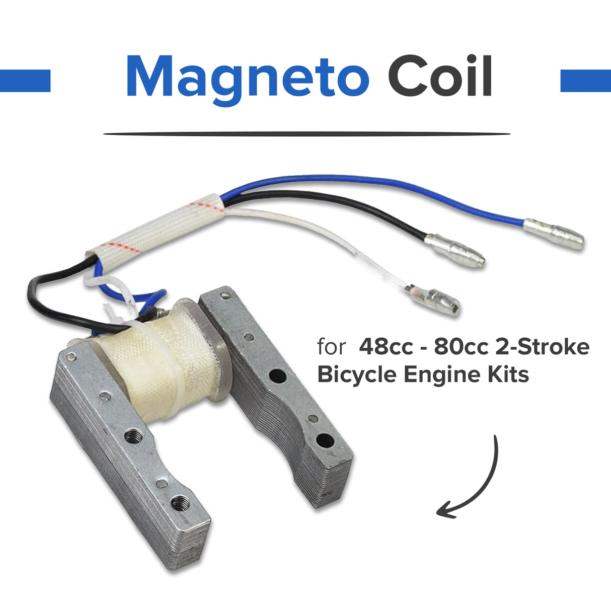 Magneto Coil for 48cc - 80cc 2-Stroke Bicycle Engine Kits