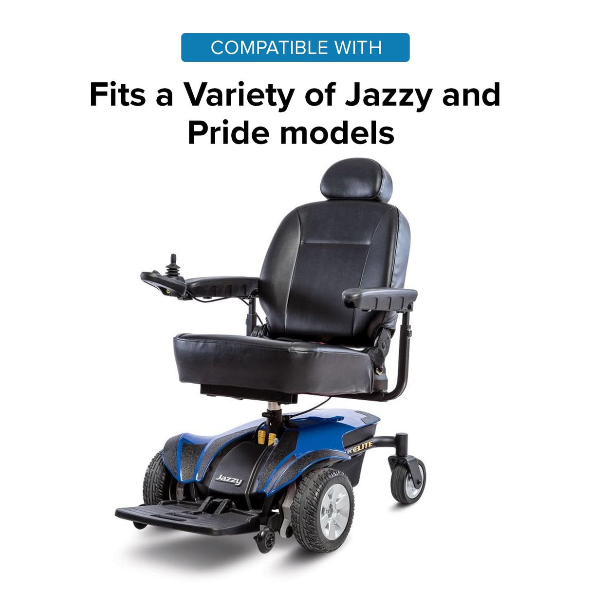 72mm Front Anti-Tip Wheel Assembly with Bearings for Jazzy & Pride Scooters & Power Chairs (Set of 2)