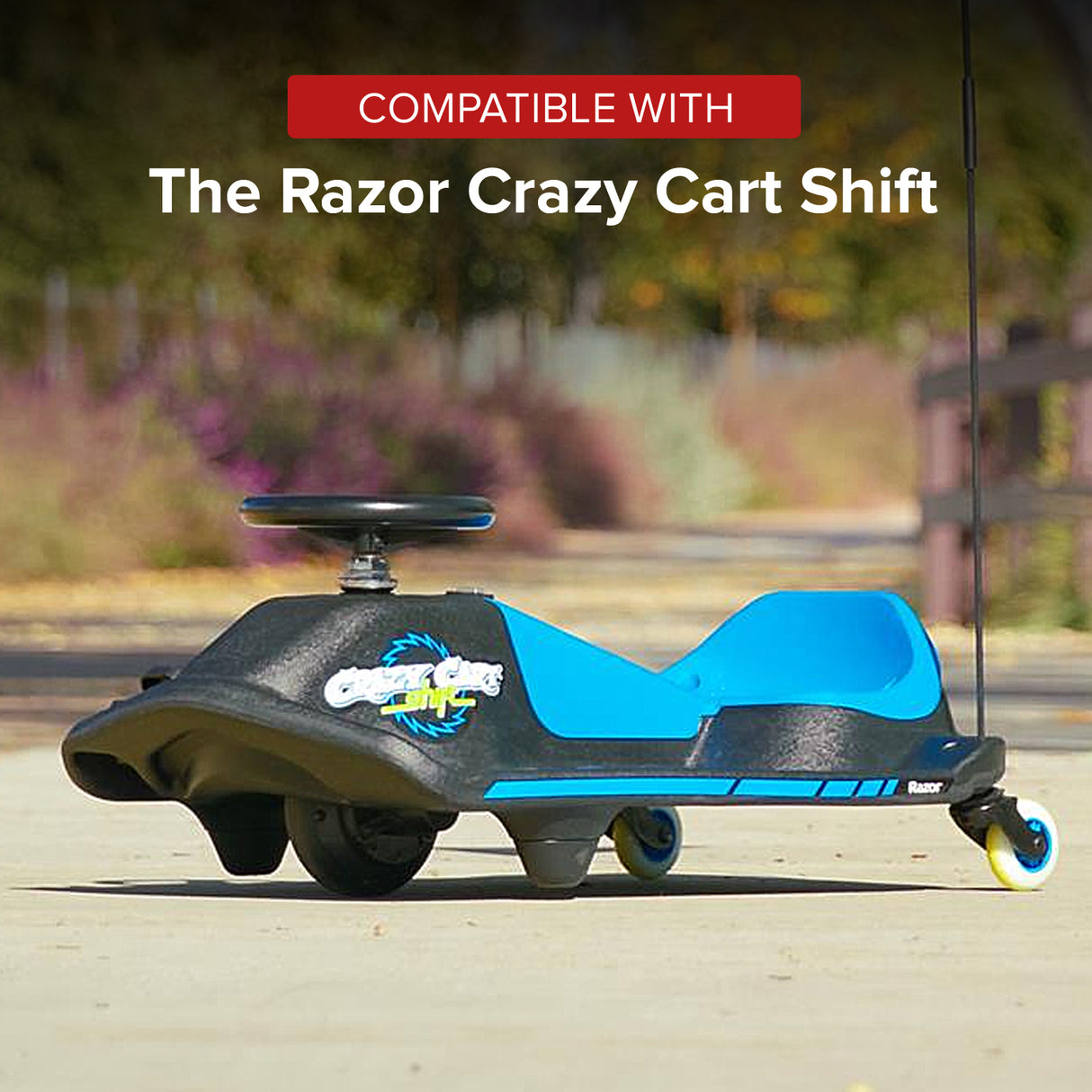 Foot Pedal Throttle for the Razor Crazy Cart Shift (Versions 1+) & Crazy Cart Shift Lightshow