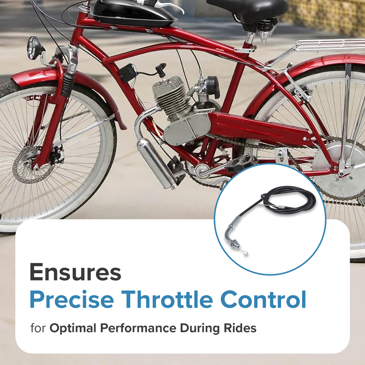 47" Throttle Cable for 48cc - 80cc 2-Stroke Bicycle Engine Kits