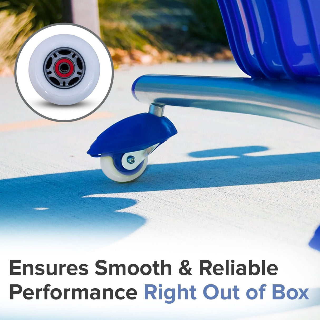 76 mm Scooter Wheels with Bearings (Set of 2)