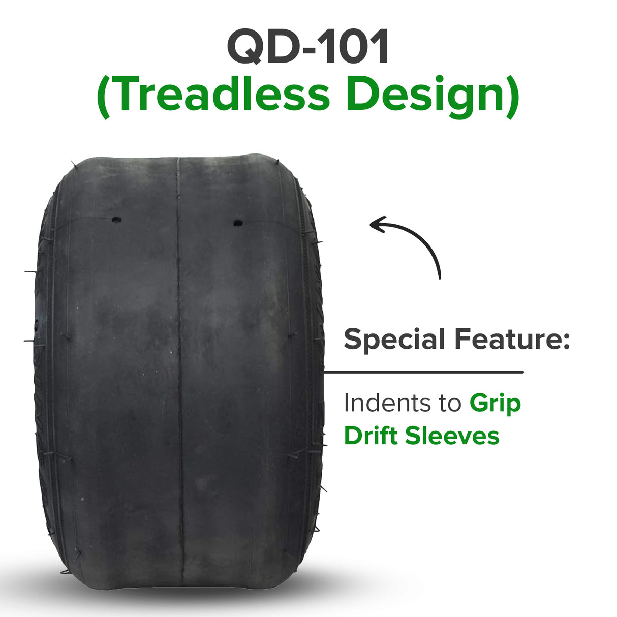 10x4.50-5 Tubeless Slick Tire for the Coleman DT200 Drift Trike
