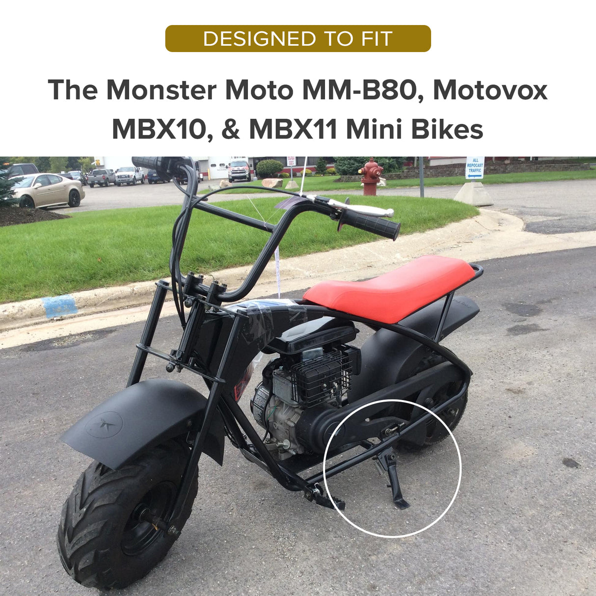 Kickstand for the Baja Doodle Bug (Blitz, Dirt Bug, Racer) Mini Bike