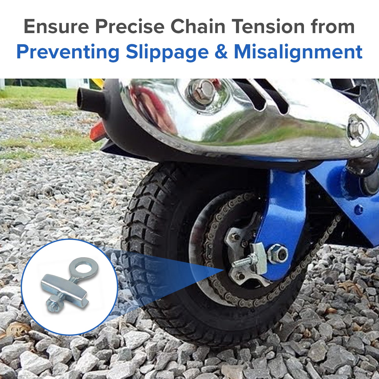 Rear Axle Tension Adjuster for Electric & Gas Scooters