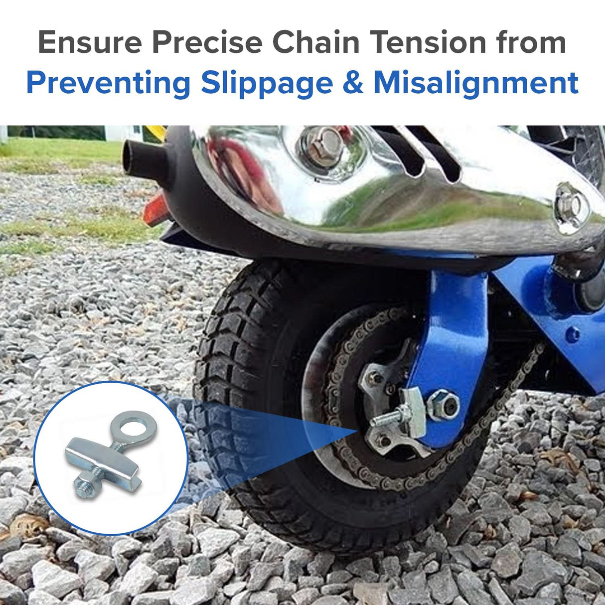 Rear Axle Tension Adjuster for Electric & Gas Scooters