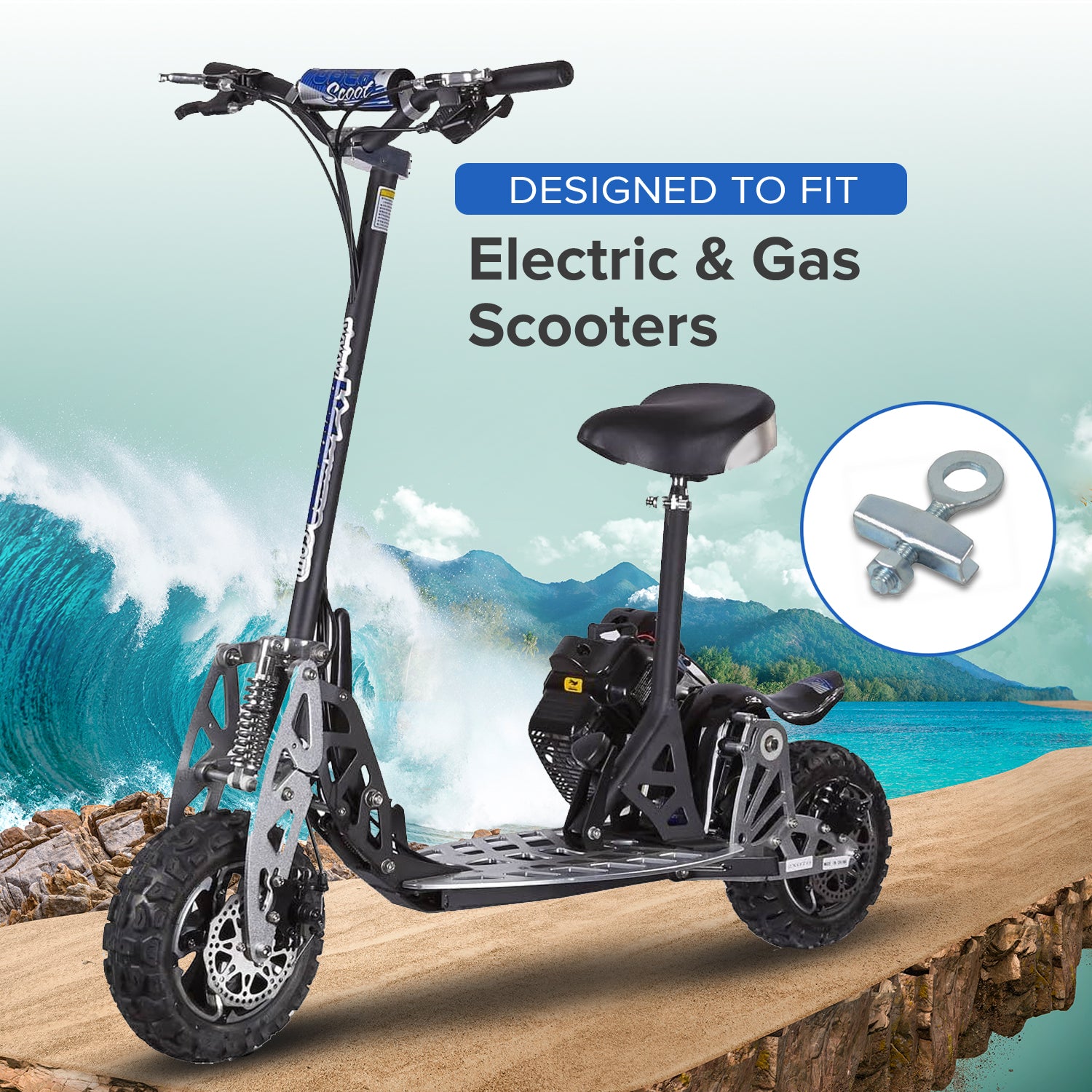 Rear Axle Tension Adjuster for Electric & Gas Scooters