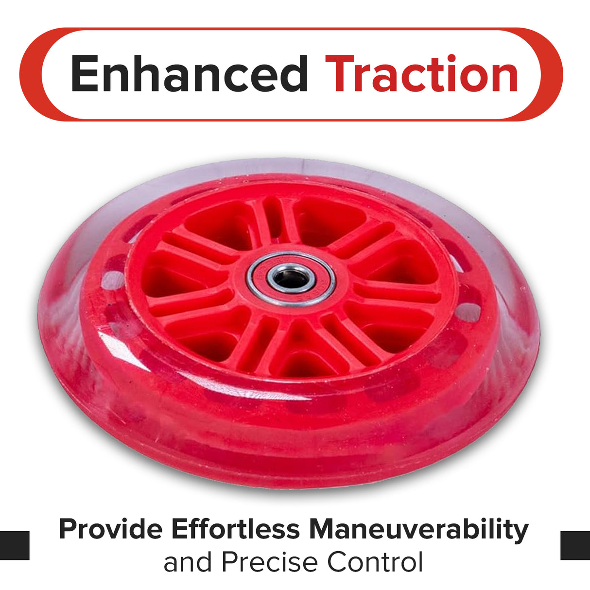 125 mm Front Wheels for the Radio Flyer Color FX EZ Glider Kick Scooter (Set of 2)