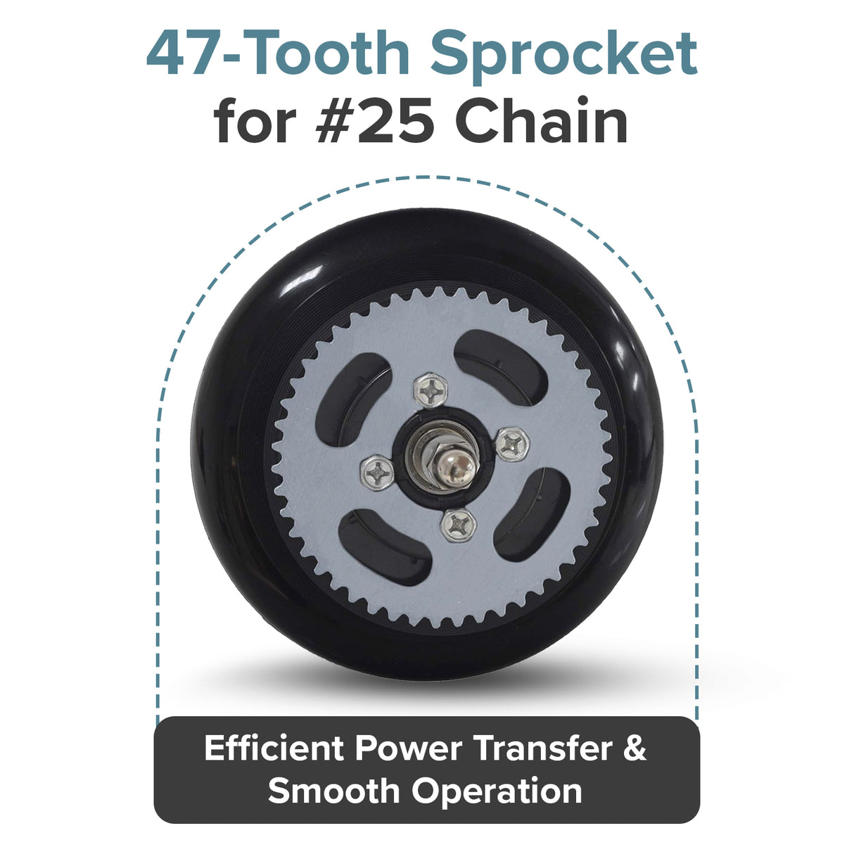 Chain Drive Rear Wheel Assembly for Electric Scooters