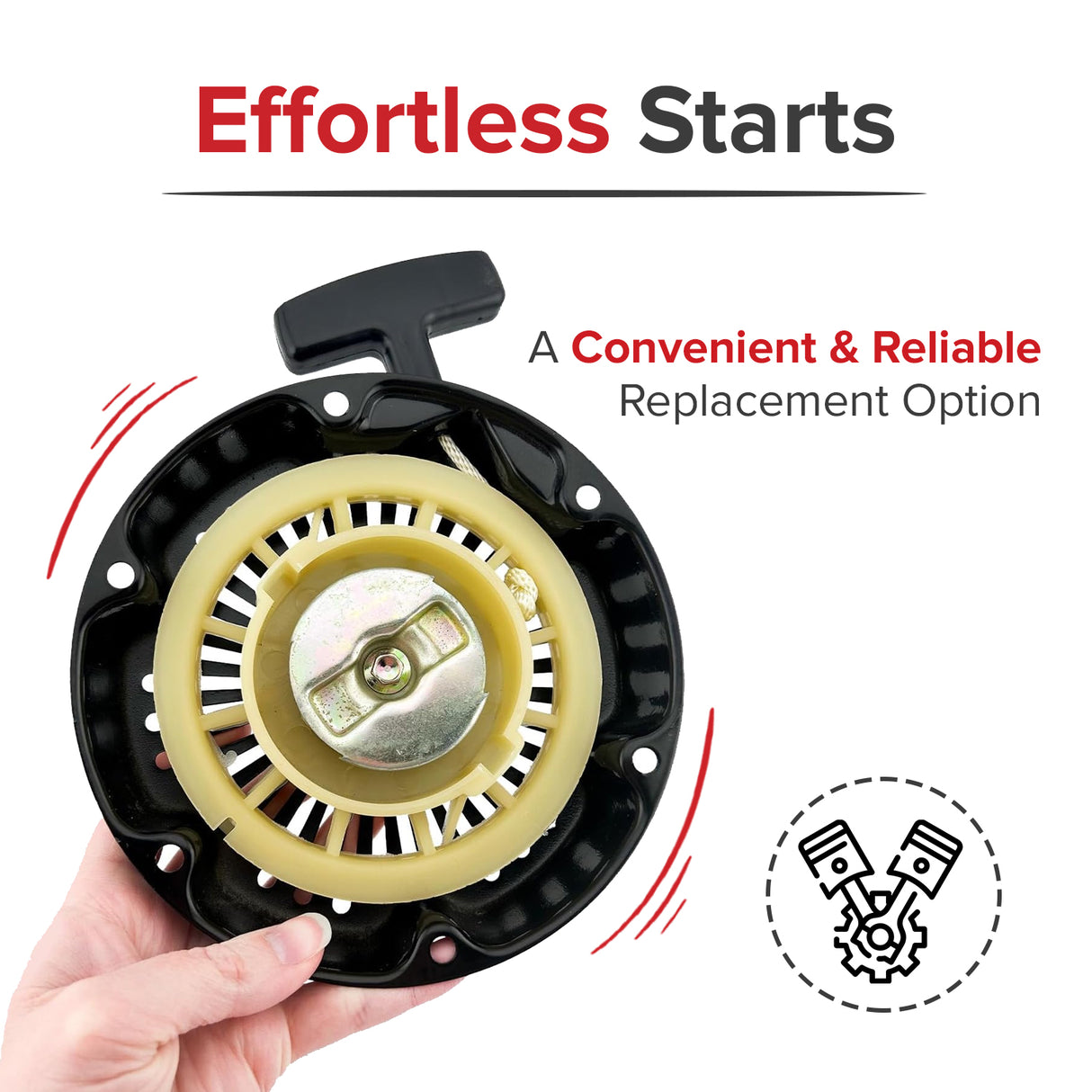 Recoil Pull Start without Shroud for 4.0 Hp Engines