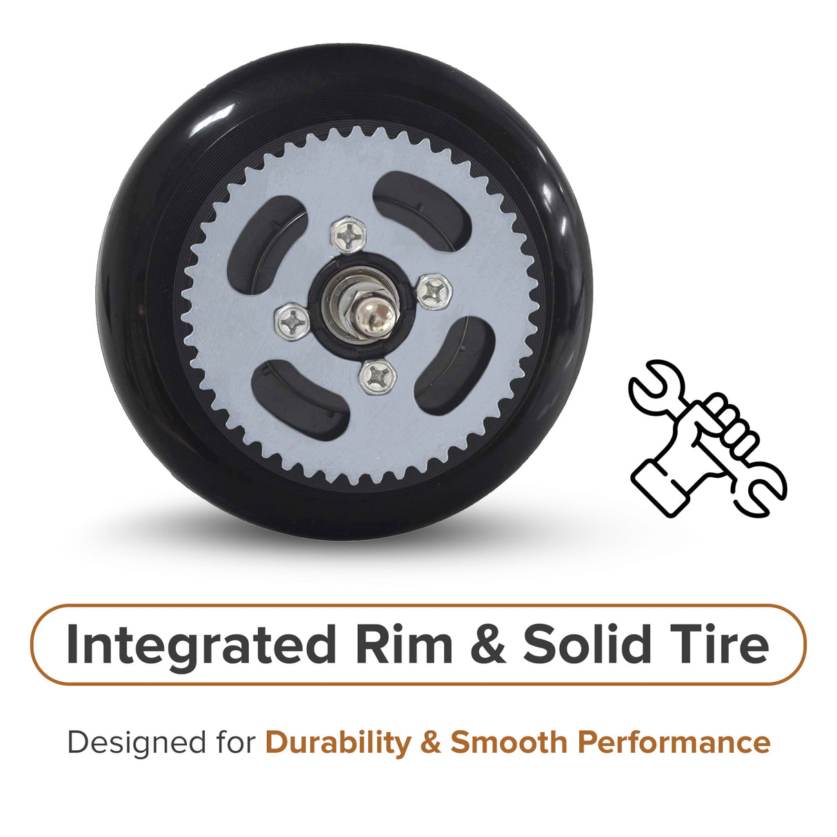 Chain Drive Rear Wheel Assembly for Razor E100, E125, E150, E175, & eSpark