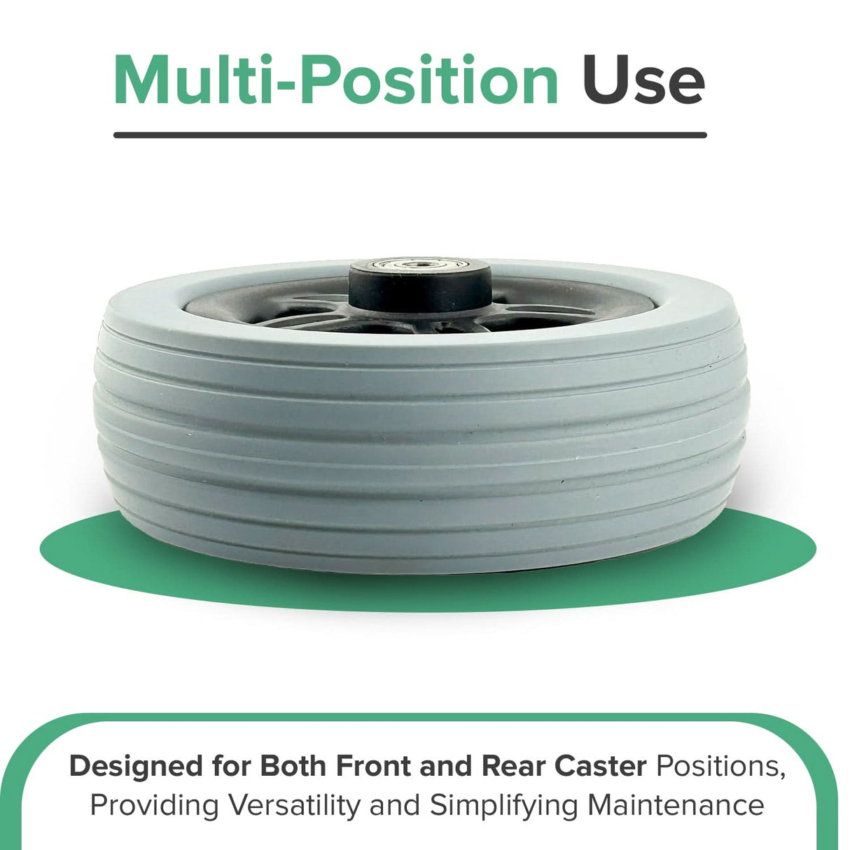 6"x2" Caster Wheel Assembly for the Merits EZ-GO (P321/P3211), Super Vision (P327), and Vision Sport (P326A) Power Chairs