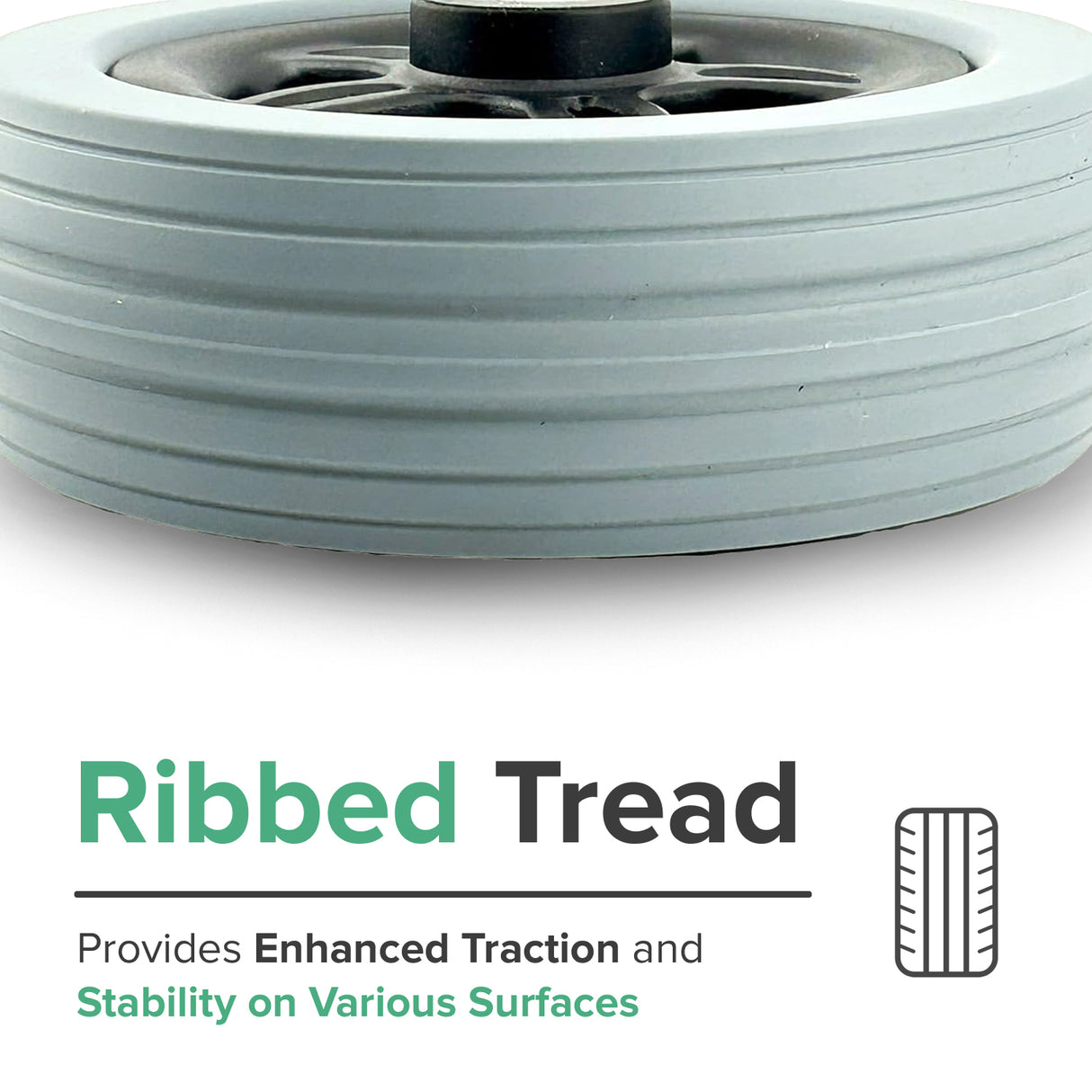 Front Anti-Tip / Rear Caster Wheel for Jazzy 614 and 614 HD