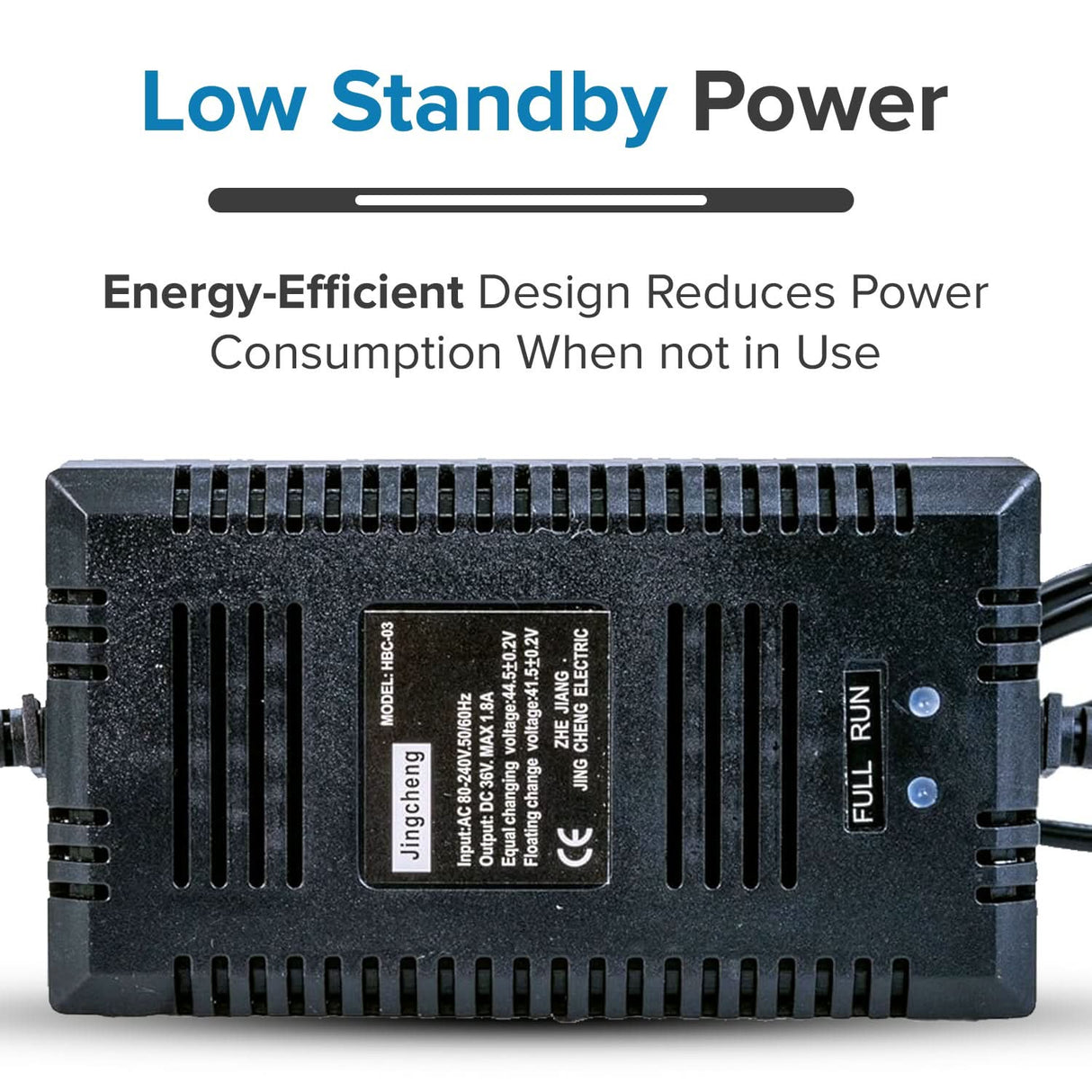 36 Volt 1.6 Amp 3-Prong Battery Charger for the Minimoto Maxii 400 (Standard)
