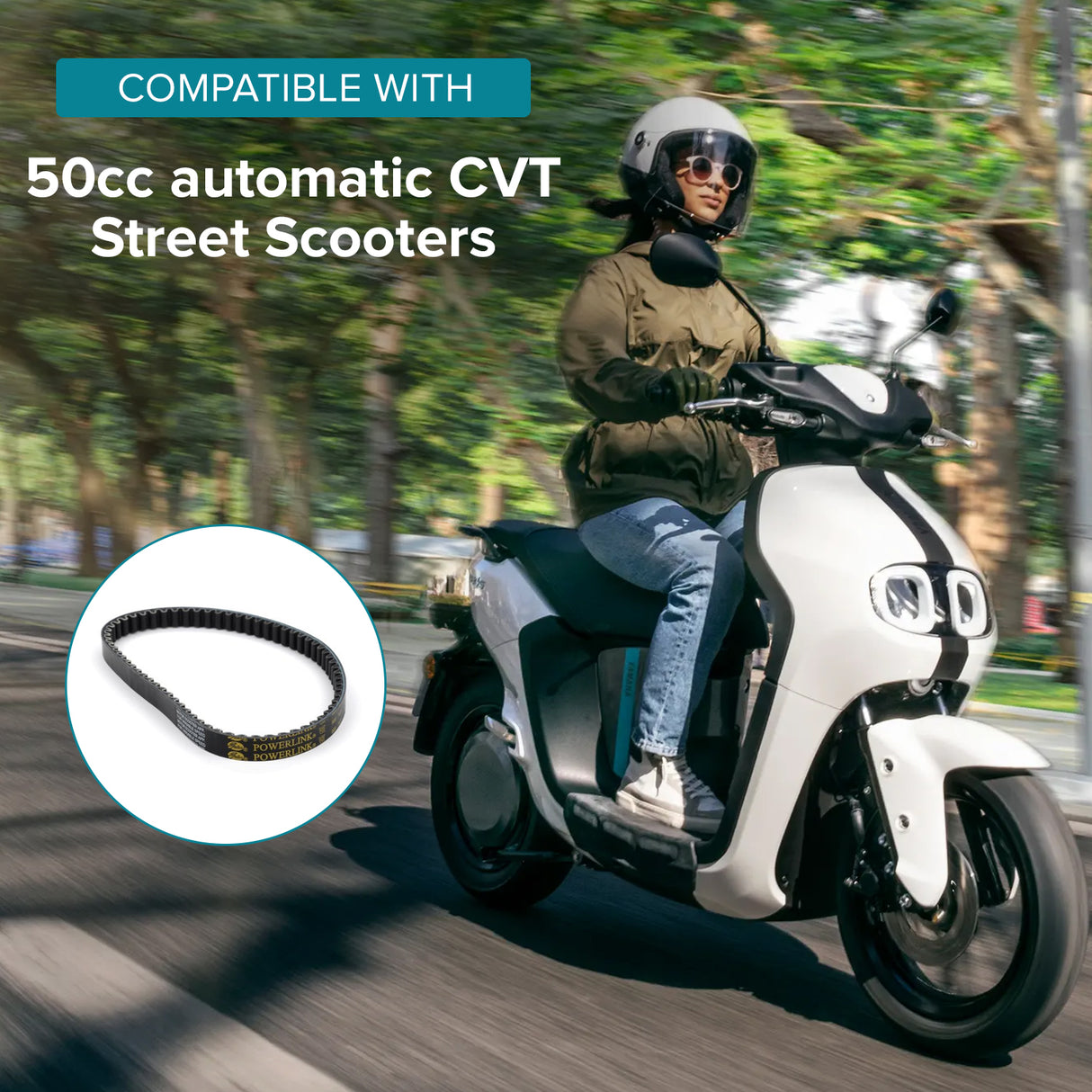 669-18-30 50cc Scooter CVT Belt