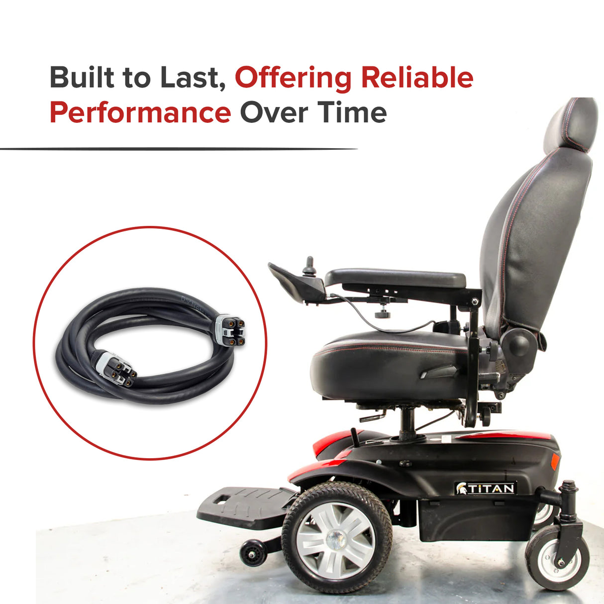 Dynamic Shark Joystick Cable for Merits Vision Sport (P326A) & Super Vision (P327) Power Chairs