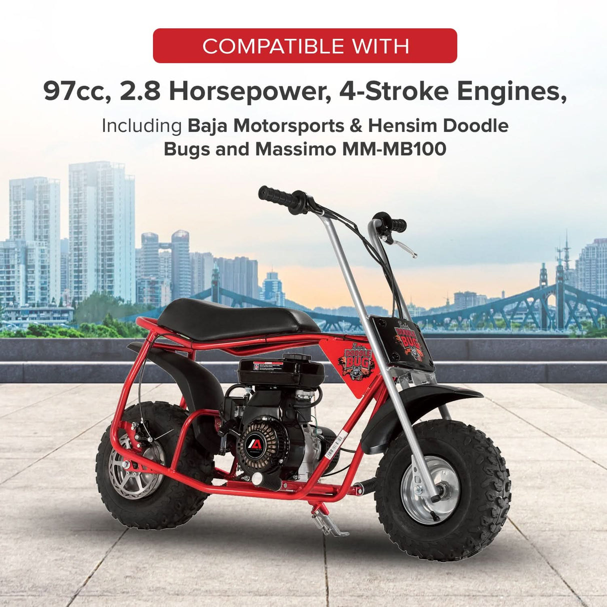 97cc Recoil Pull Start for Baja Blitz, Dirt Bug, Doodle Bug 30, & Racer (Blemished)