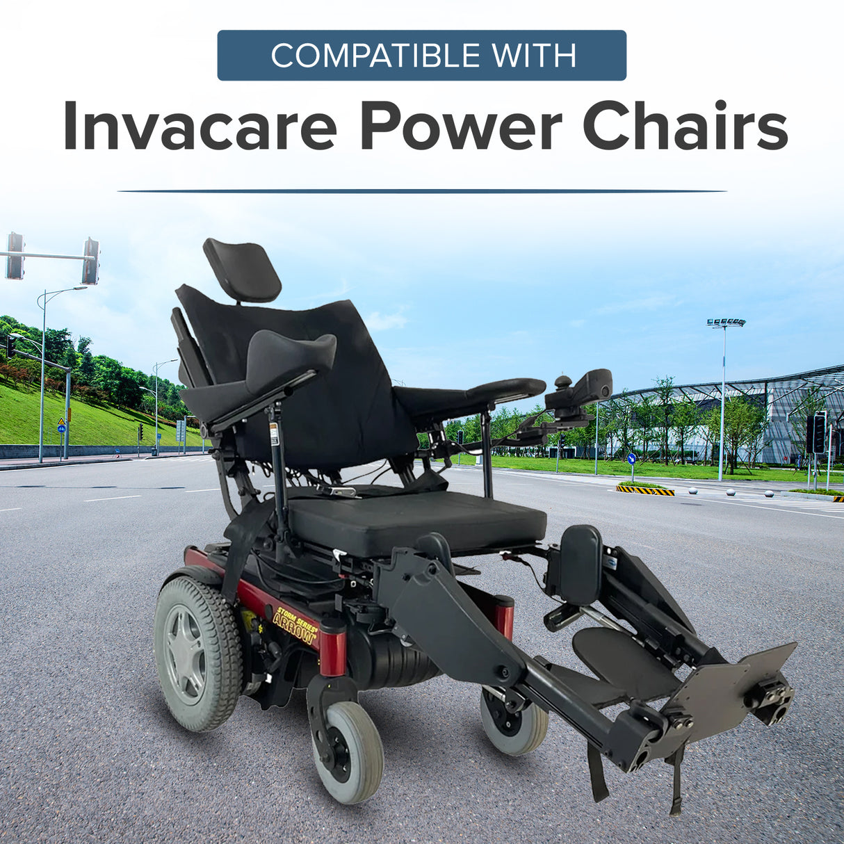 6"x2" Caster Wheel Assembly for Invacare Power Chairs (1122066)