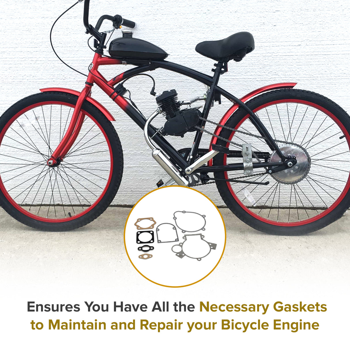 Gasket Set for 80cc 2-Stroke Bicycle Engine Kits