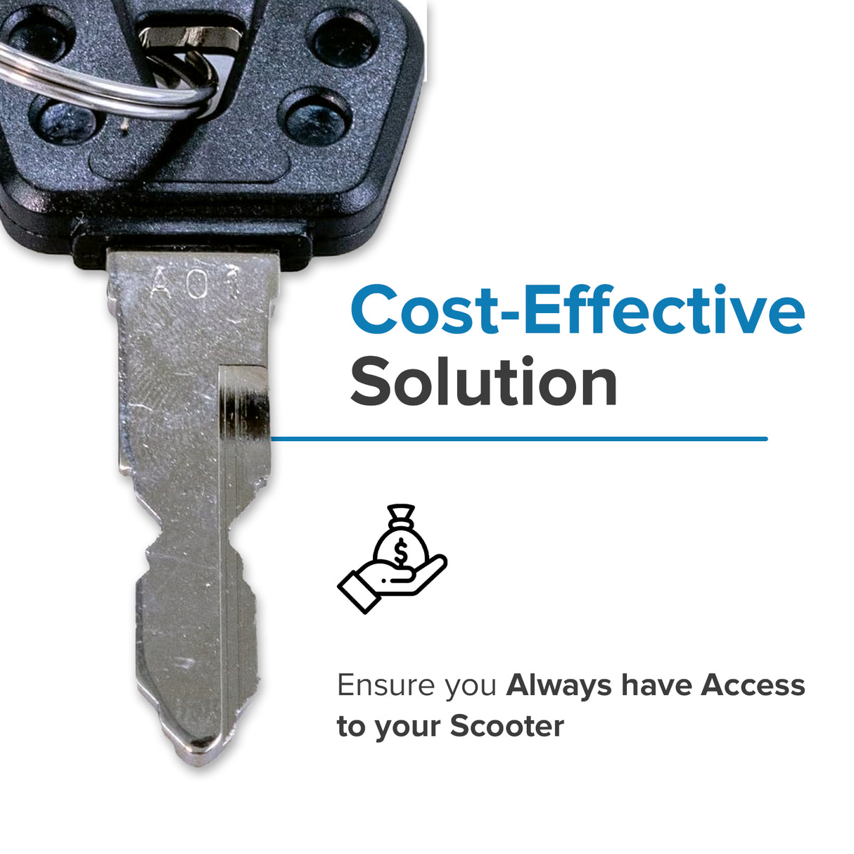 Key for the C.T.M. Mobility Scooters 3/5/6/7/8 Series  (2003 + up) (1164848)