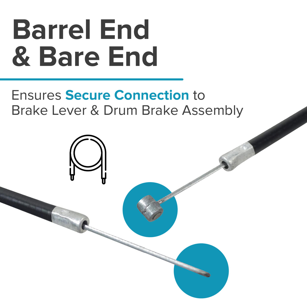 18" Scooter Brake Cable