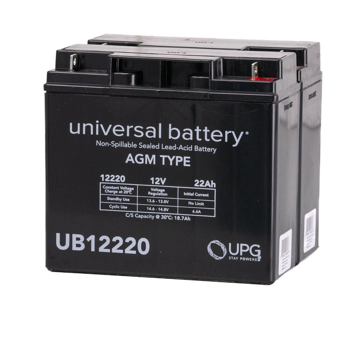 22Ah battery pack option for the Golden Technologies LiteRider battery box assembly.