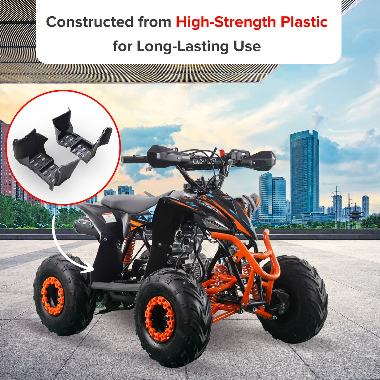 Foot Platforms for 90cc Baja Canyon 90-U & Wilderness 90R ATVs
