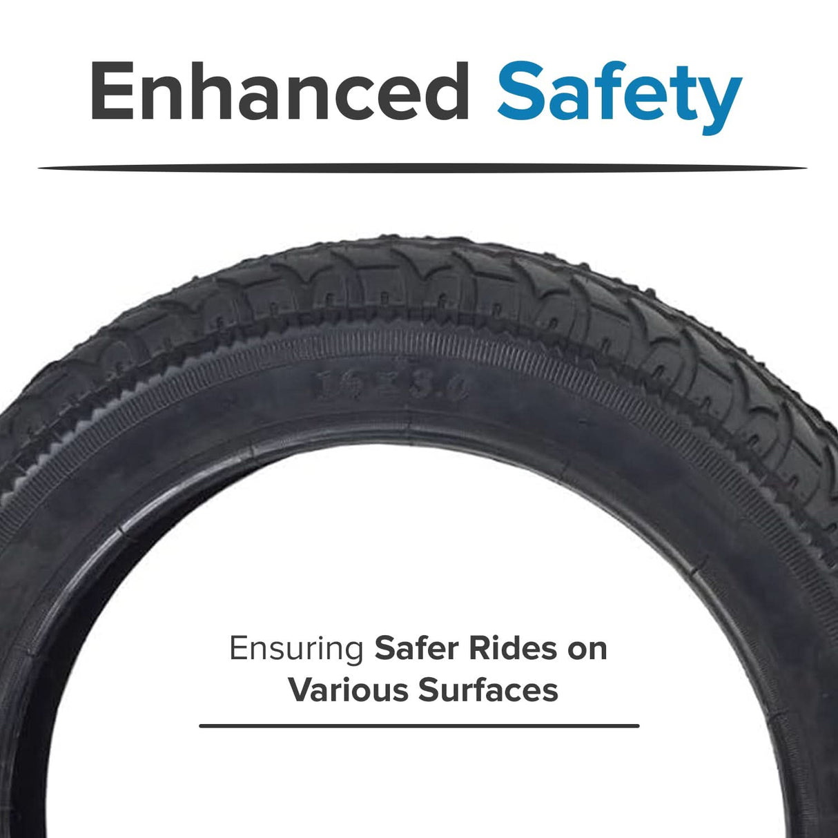 16"x3.0" Pneumatic Tire for the Razor Rambler 16 Electric Mini Bike