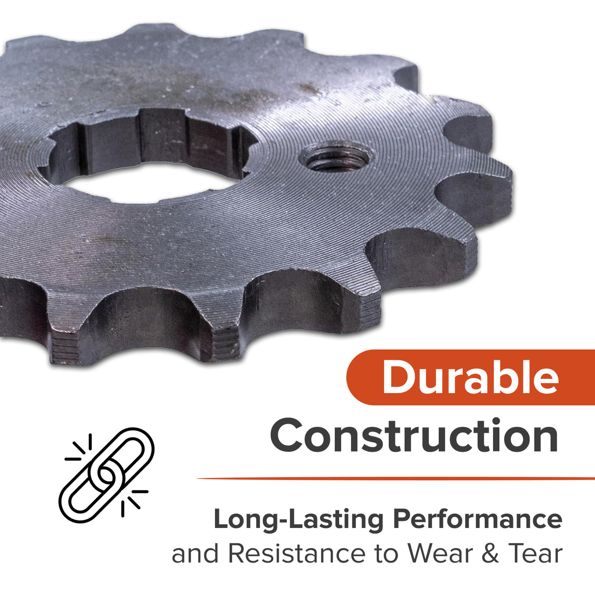 #420 Chain - 15 Tooth Front Sprocket for 50cc, 110cc, 125cc, & 140cc Pit Dirt Bikes & ATVs with 20 mm Shaft